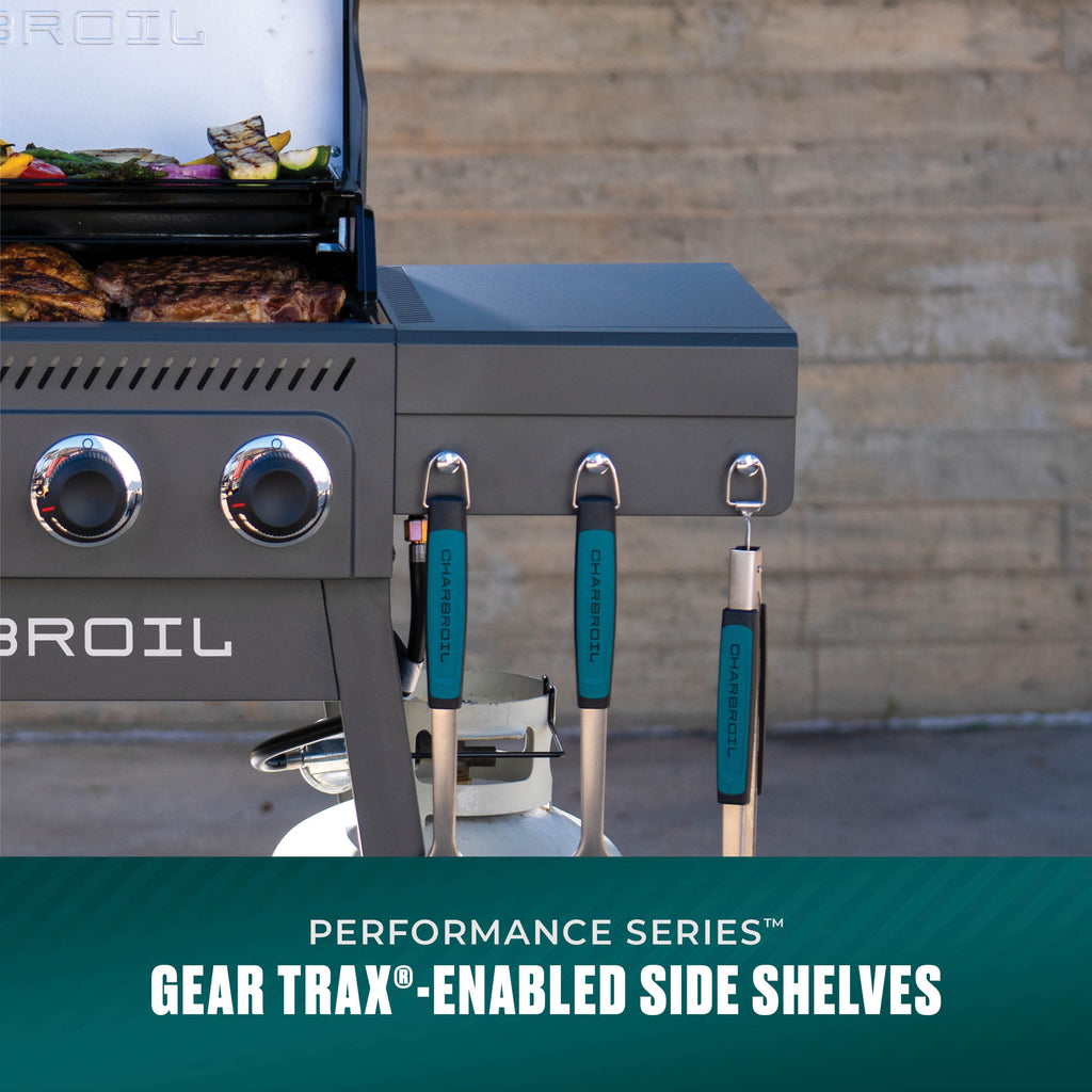 Char-Broil Performance Series™ 4-Burner Gas Grill with FlavorMax™ (Cart, Gray) product view 8
