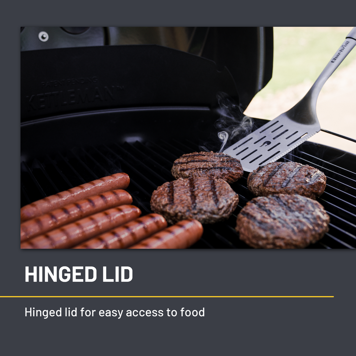 Char-Broil Kettleman® TRU-Infrared™ Charcoal Grill Red product view 9