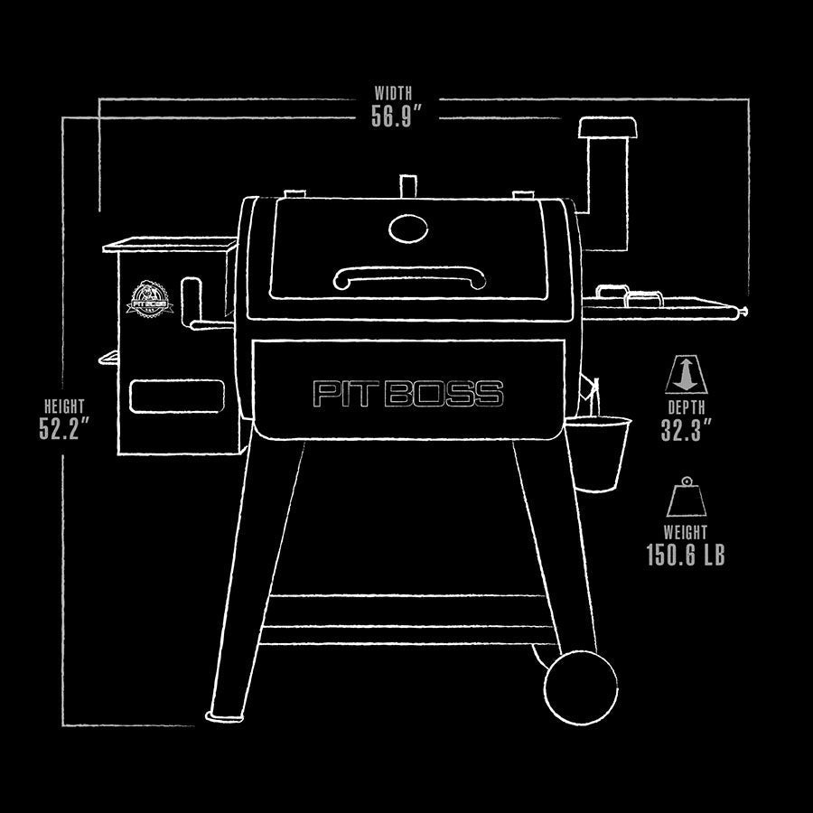 Pit Boss Mahogany 820D3 Wood Pellet Grill product view 8