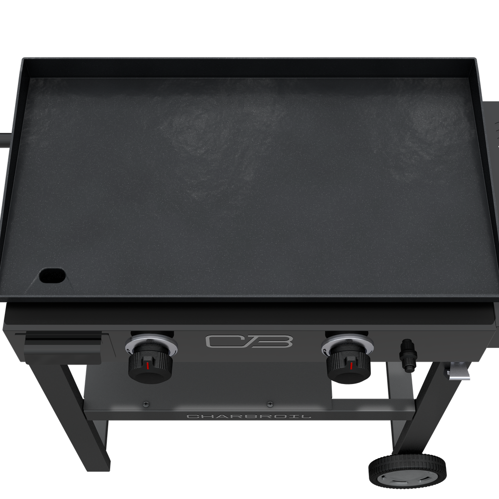 Char-Broil Charbroil® 28" Performance Series™ Propane Gas Griddle with Cart 2 Burner Flat Top Grill, Black 463459924 product view 2