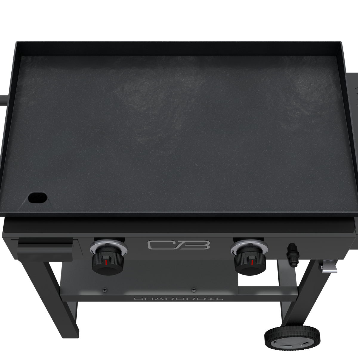 Char-Broil Charbroil® 28" Performance Series™ Propane Gas Griddle with Cart 2 Burner Flat Top Grill, Black 463459924 product view 2