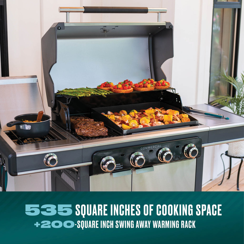 Char-Broil Commercial Series™ 4 Burner Gas Grill & Griddle product view 3