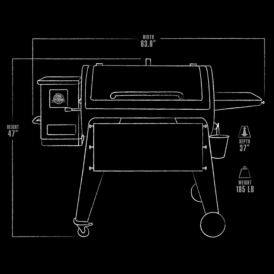 Pit Boss Navigator 1150 Wood Pellet Grill - PB1150G product view 7