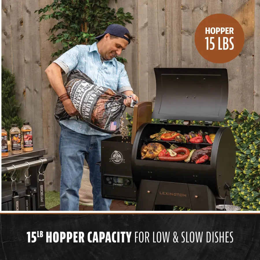 Pit Boss Lexington 500 Wood Pellet Grill - Onyx Edition product view 4