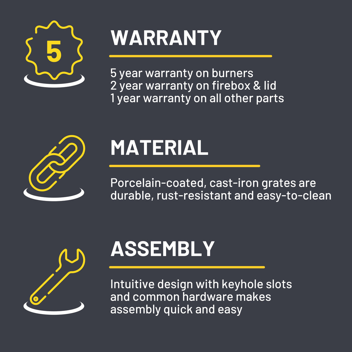 Char-Broil Performance 375 3-Burner Gas Grill Clay product view 10