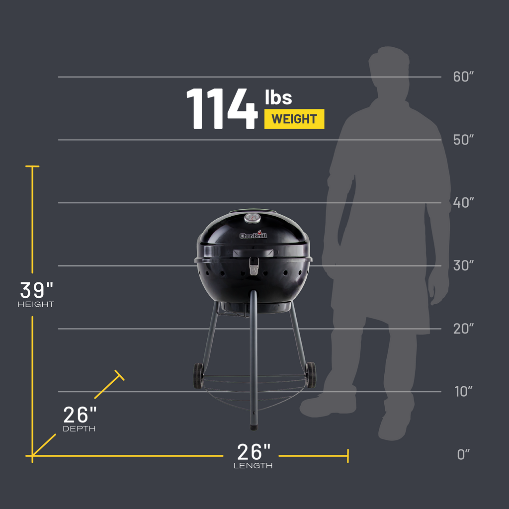 Char-Broil Kettleman® TRU-Infrared™ Charcoal Grill Black product view 6