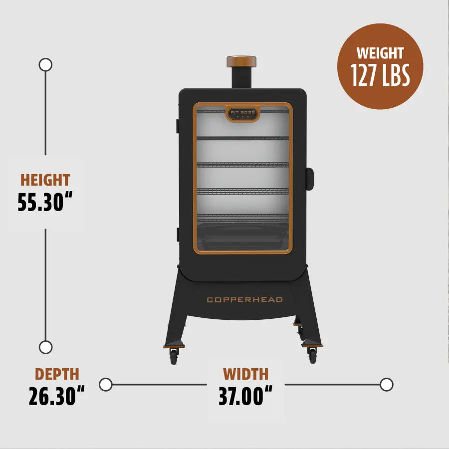 Pit Boss 4 Series Vertical Pellet Smoker - Onyx Edition product view 8