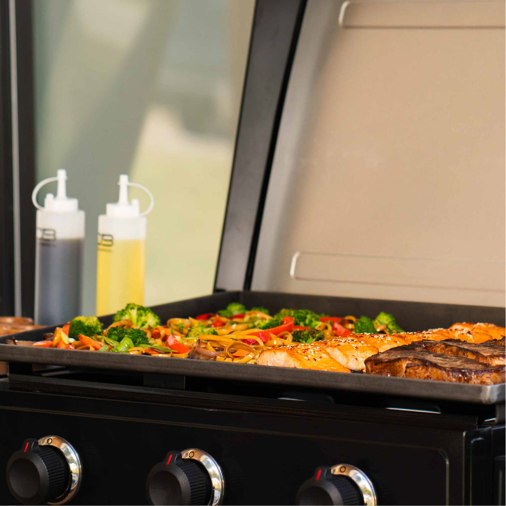 Char-Broil Charbroil® 28" XL Performance Series™ Propane Gas Griddle with Cart 3 Burner Flat Top Grill, Black 463258924 product view 16
