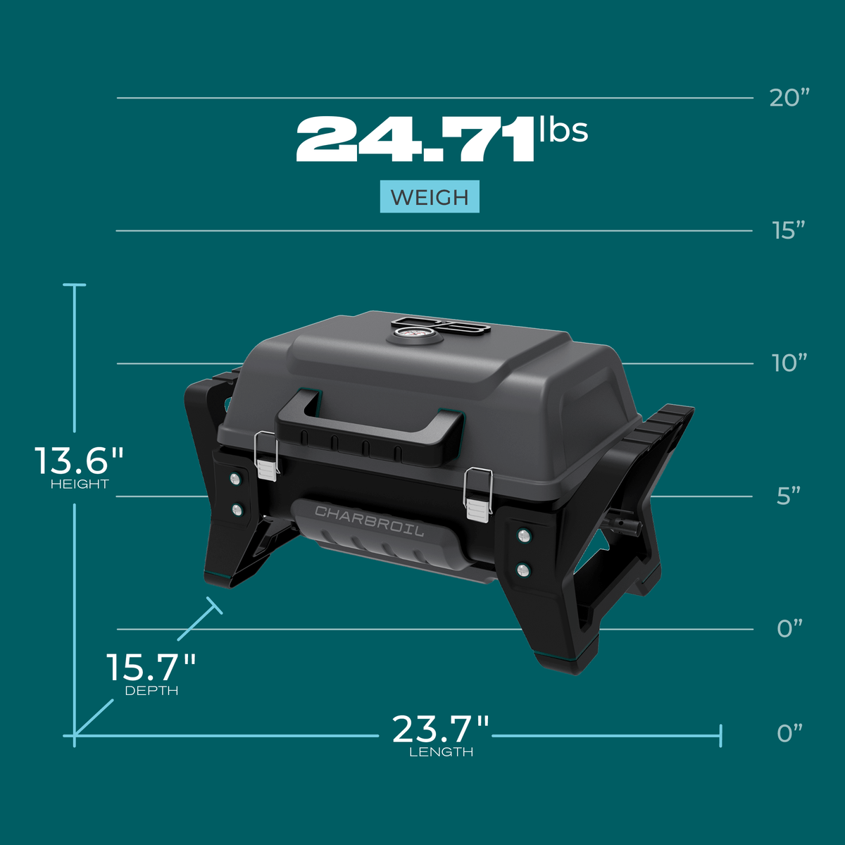 Char-Broil Grill2Go X200 Portable Gas Grill product view 6
