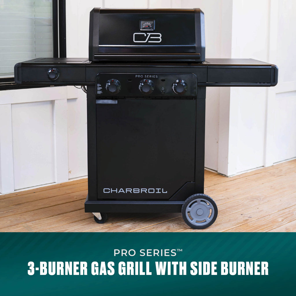 Char-Broil Pro Series™ 3 Burner Gas Grill & Griddle (Side Burner) product view 1