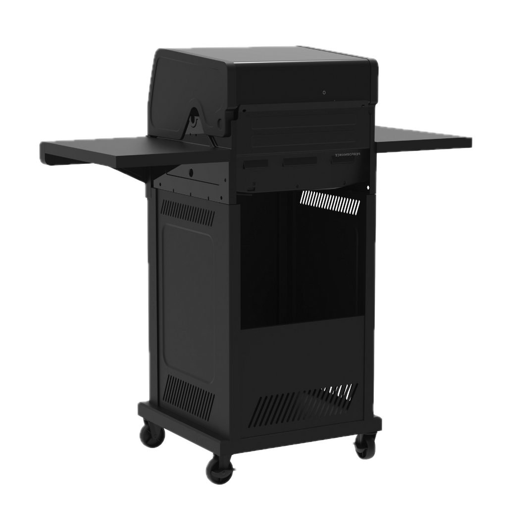 Char-Broil Performance Series™ FlavorMax™ 2 Burner Gas Grill Cabinet with Foldable Side Shelves Black product view 3