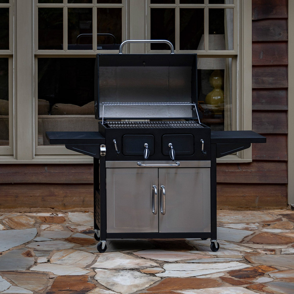 Char-Broil American Gourmet Cabinet Charcoal Grill product view 9