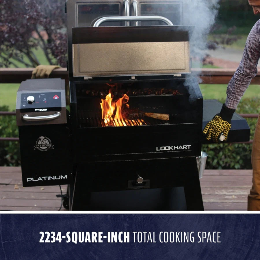 Pit Boss Lockhart Platinum Pellet/Smoker Combo Grill product view 2