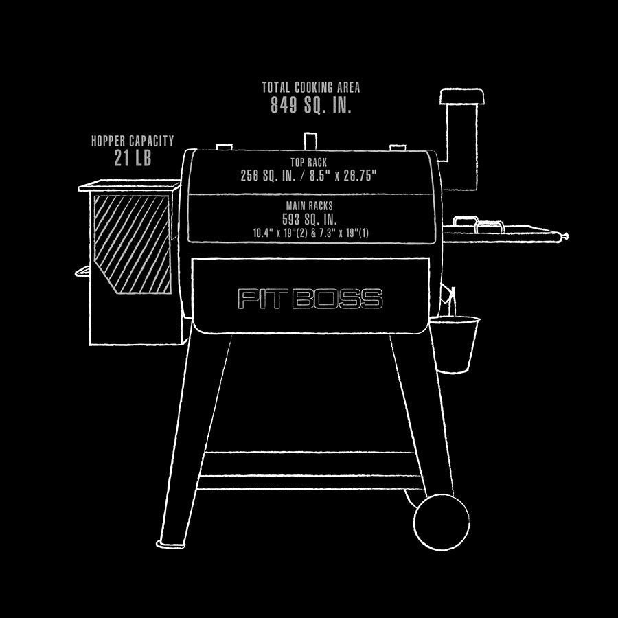 Pit Boss Mahogany 820D3 Wood Pellet Grill product view 9