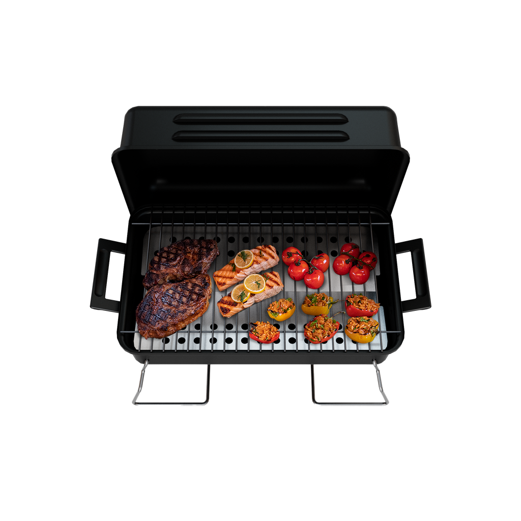 Char-Broil 190 Sq. Inch Portable Charcoal Grill in Black product view 1