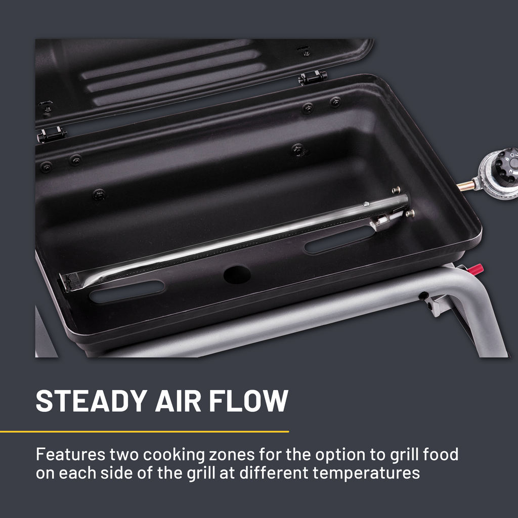 Char-Broil 1-Burner Portable Propane Gas Grill in Black product view 8