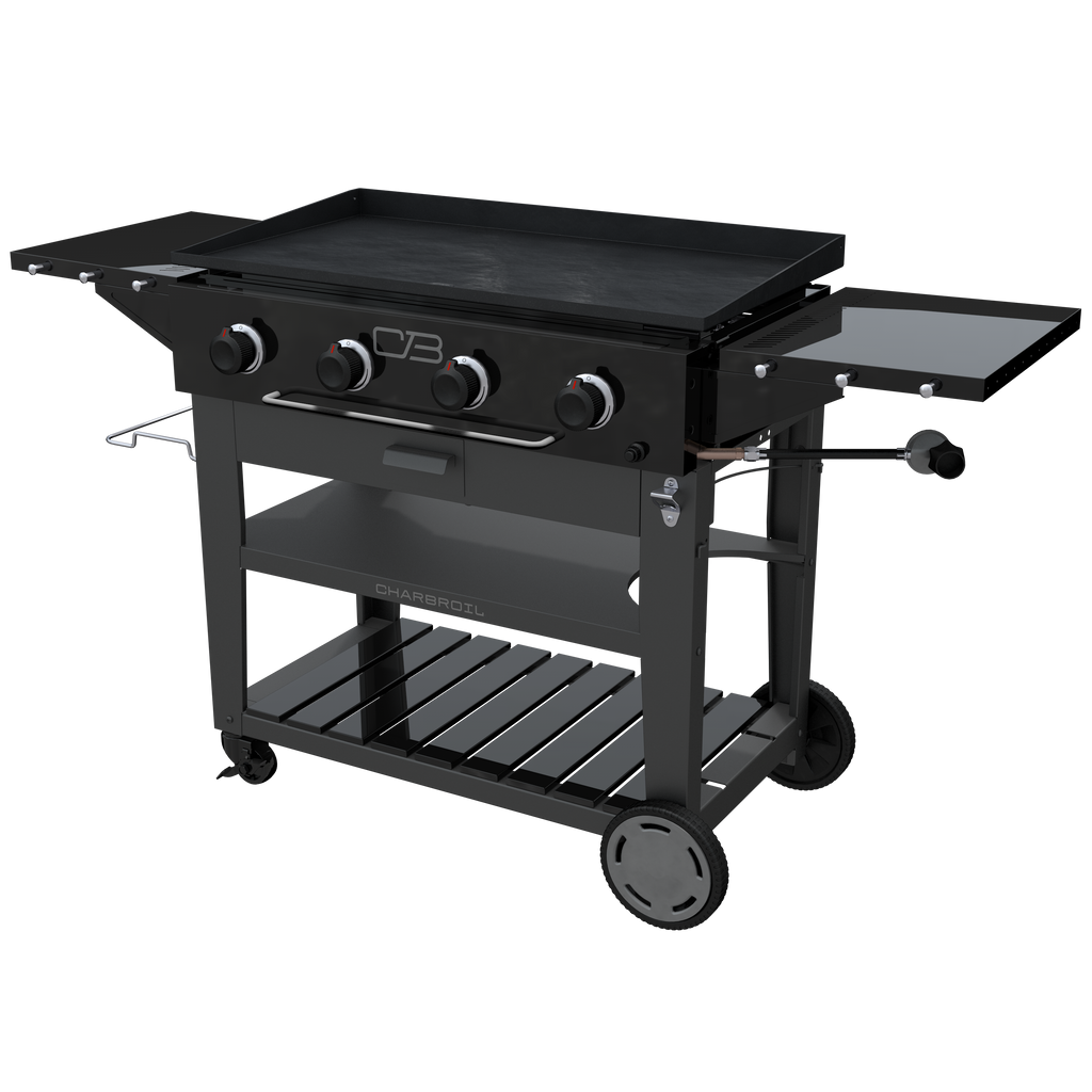 Char-Broil Charbroil® 36" Performance Series™ Propane Gas Griddle with Cart 4 Burner Flat Top Grill, Black 463259124 product view 12