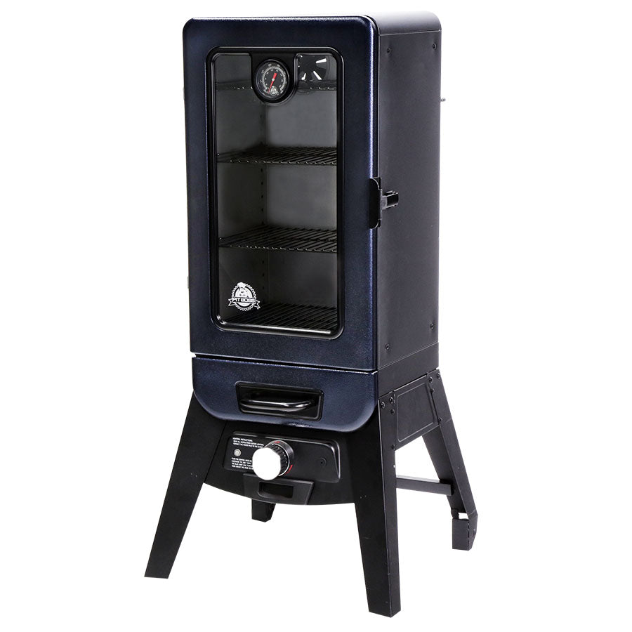 Pit Boss 3-Series Blue Hammertone Analog Vertical Smoker - PBV3A1 product view 7