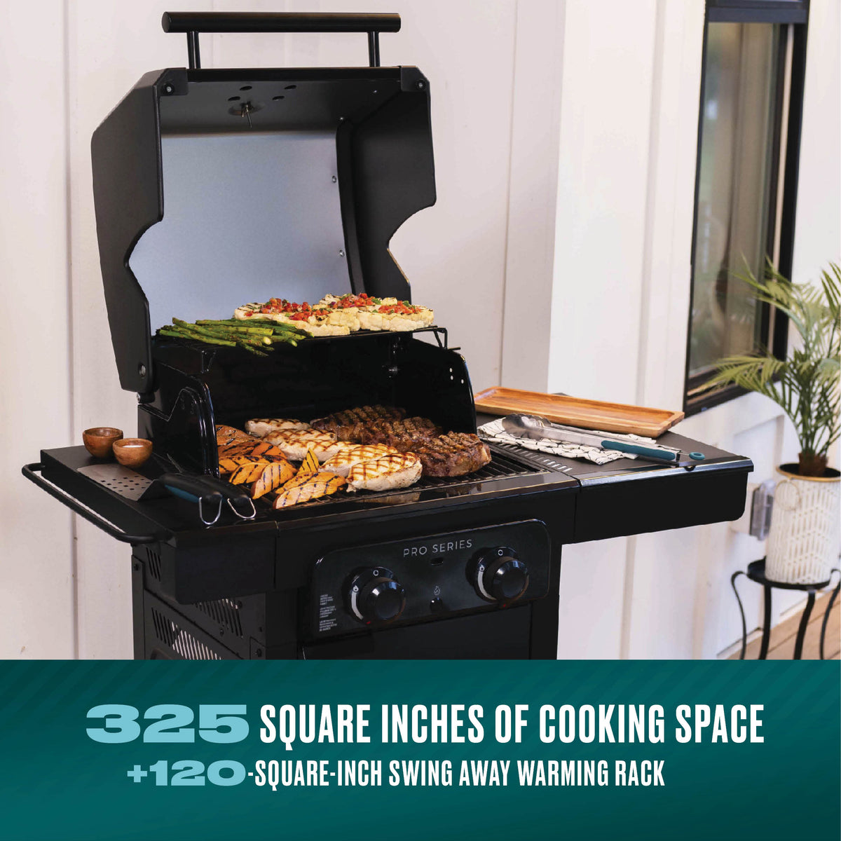 Char-Broil Pro Series™ 2 Burner Gas Grill & Griddle product view 3