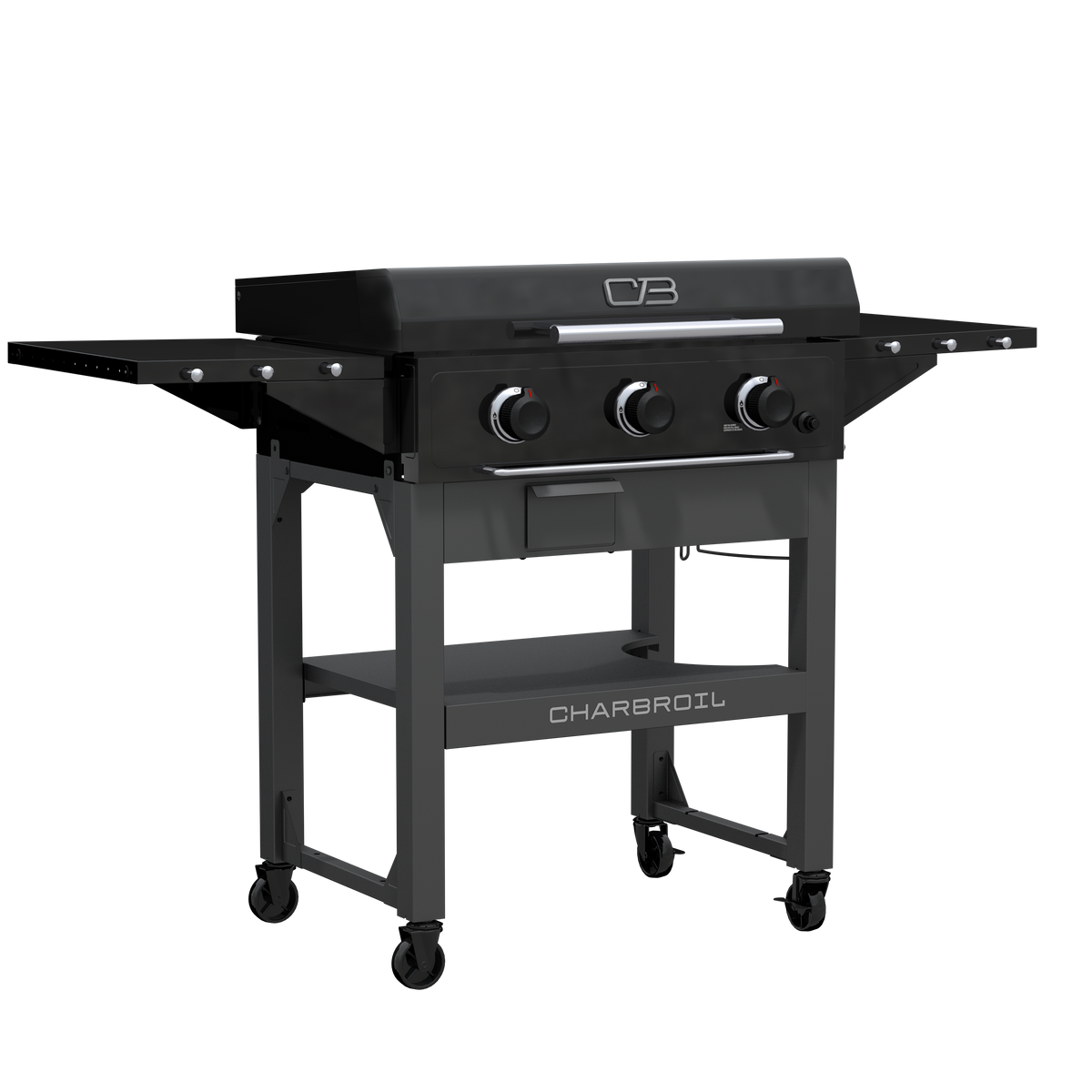 Char-Broil Charbroil® 28" XL Performance Series™ Propane Gas Griddle with Cart 3 Burner Flat Top Grill, Black 463258924 product view 11