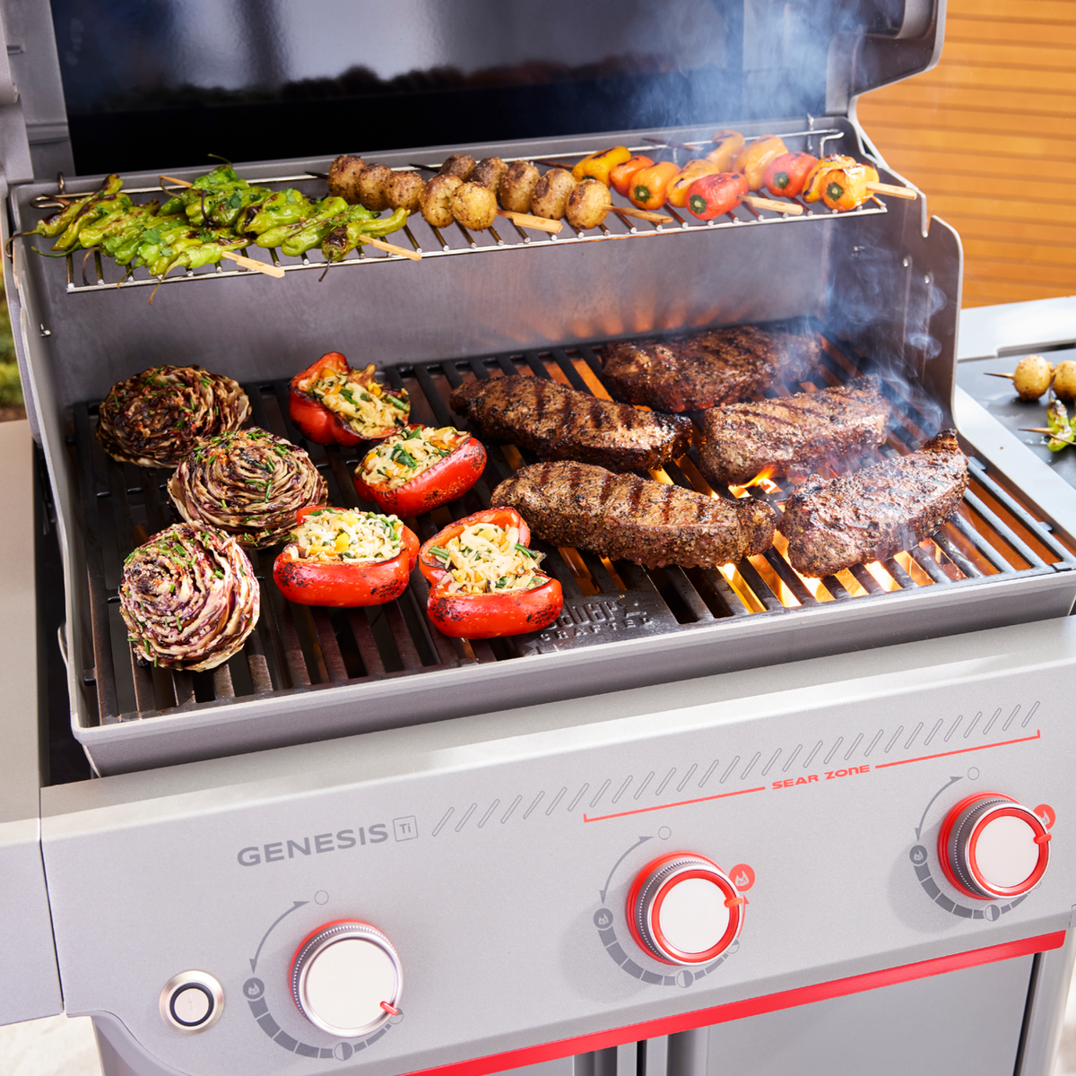 Weber Genesis® E-325W Gas Grill Titanium Edition (Liquid Propane) product view 4