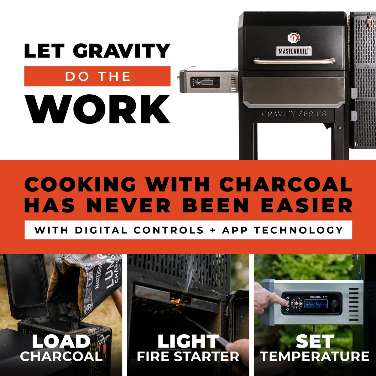 Masterbuilt Gravity Series® 1050 Digital Charcoal Grill + Smoker product view 2