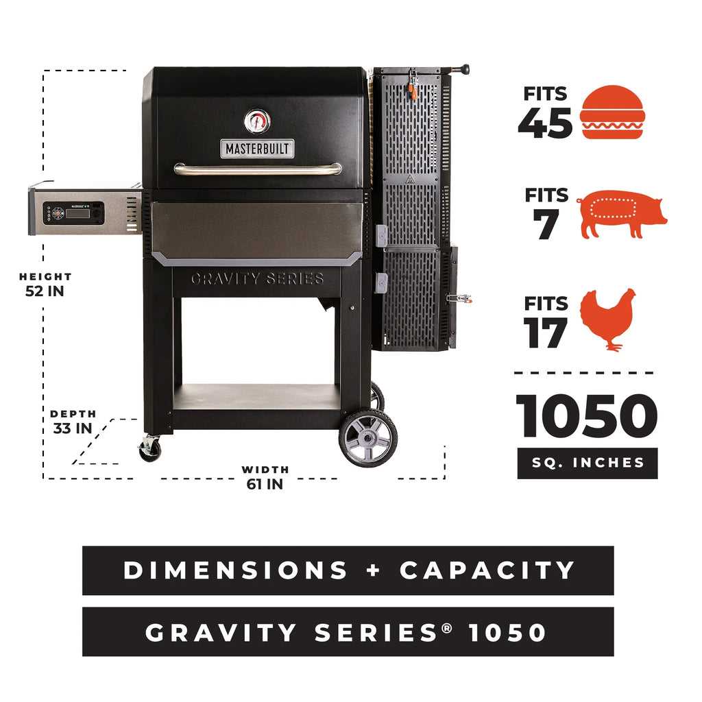 Masterbuilt Gravity Series® 1050 Digital Charcoal Grill + Smoker product view 6