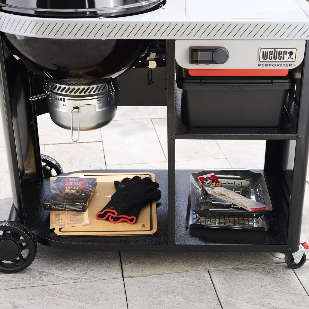 Weber 22” Performer™ Premium Smart Charcoal Grill product view 3