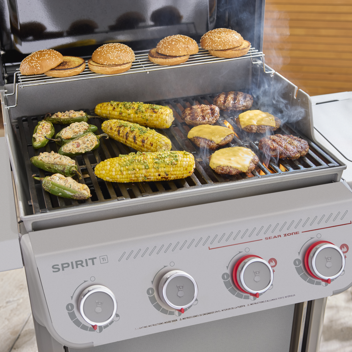 Weber Spirit® E-425C Gas Grill Titanium Edition (Natural Gas) product view 4