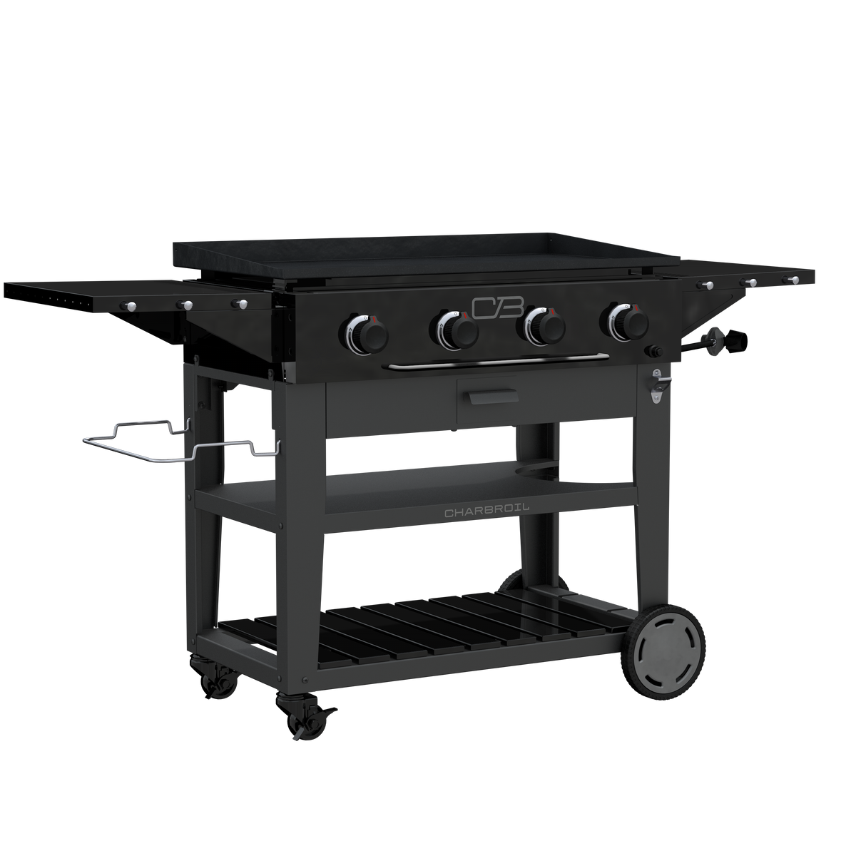 Char-Broil Charbroil® 36" Performance Series™ Propane Gas Griddle with Cart 4 Burner Flat Top Grill, Black 463259124 product view 11
