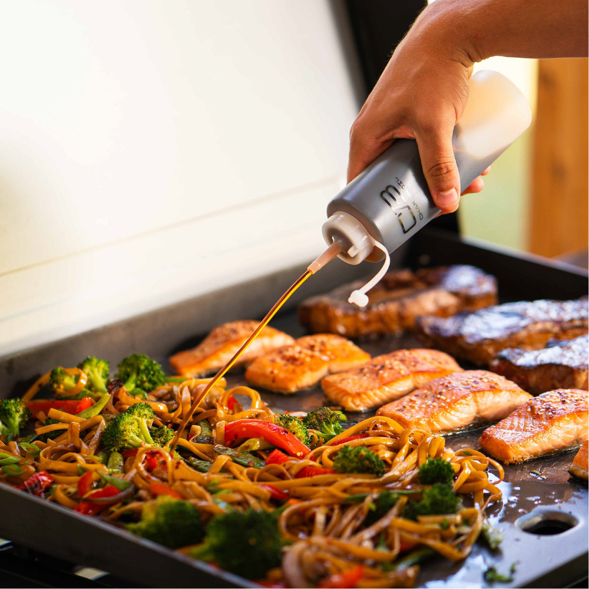 Char-Broil Charbroil® 28" XL Performance Series™ Propane Gas Griddle with Cart 3 Burner Flat Top Grill, Black 463258924 product view 14