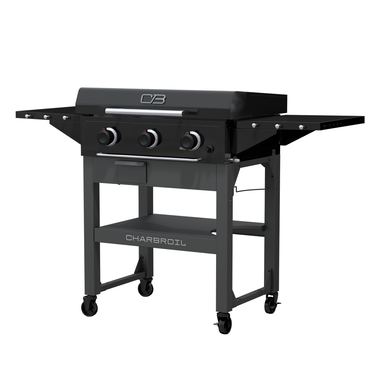 Char-Broil Charbroil® 28" XL Performance Series™ Propane Gas Griddle with Cart 3 Burner Flat Top Grill, Black 463258924 product view 10