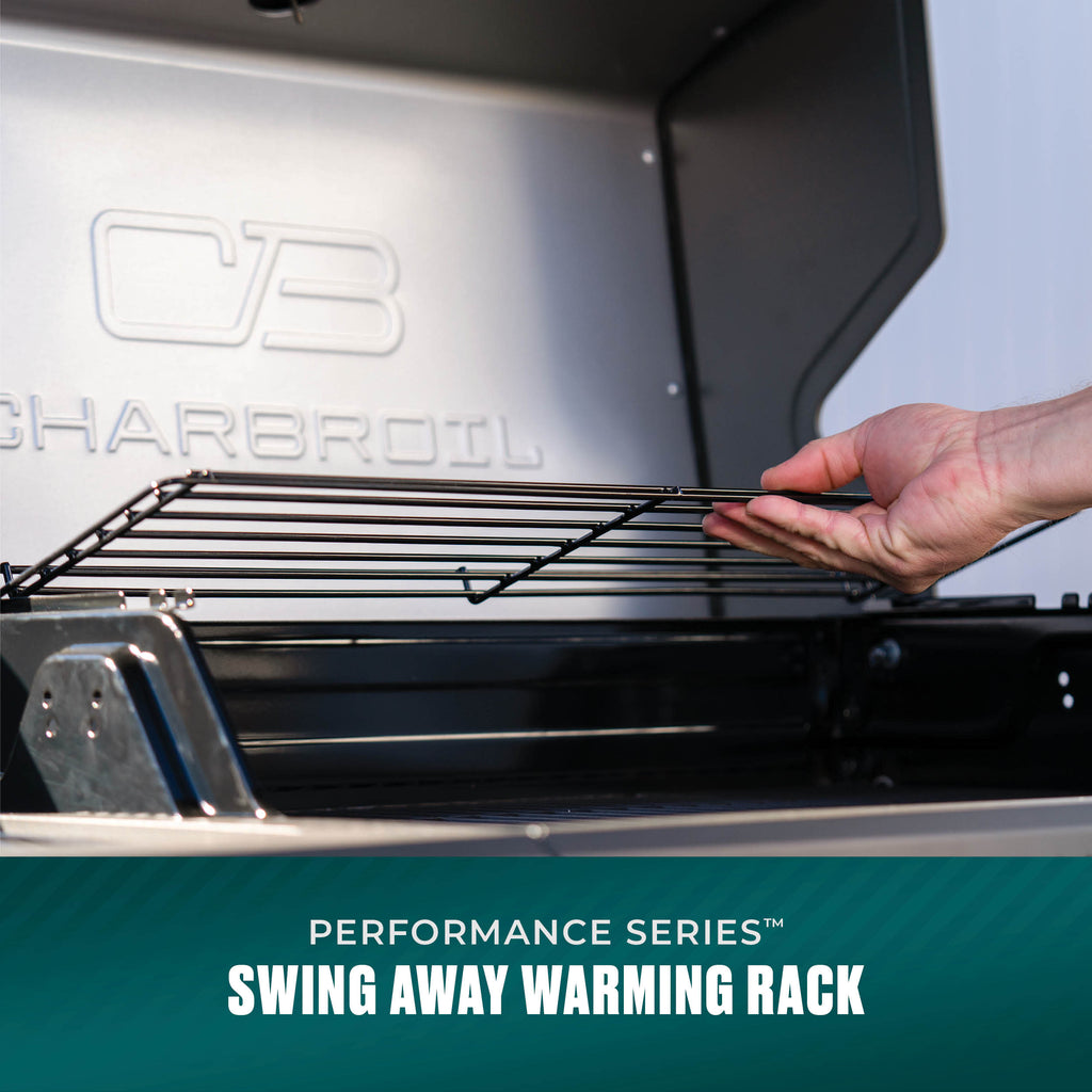 Char-Broil Performance Series™ 4-Burner Gas Grill with FlavorMax™ and Side Burner (Cabinet, Gray) product view 7