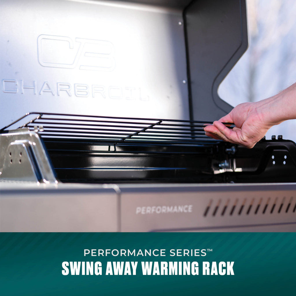 Char-Broil Performance Series™ 4-Burner Gas Grill with FlavorMax™ (Cart, Gray) product view 7