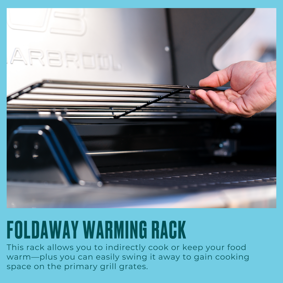 Char-Broil Performance Series™ FlavorMax™ 5 Burner Gas Grill Cart with Side Burner Gray Stainless product view 9