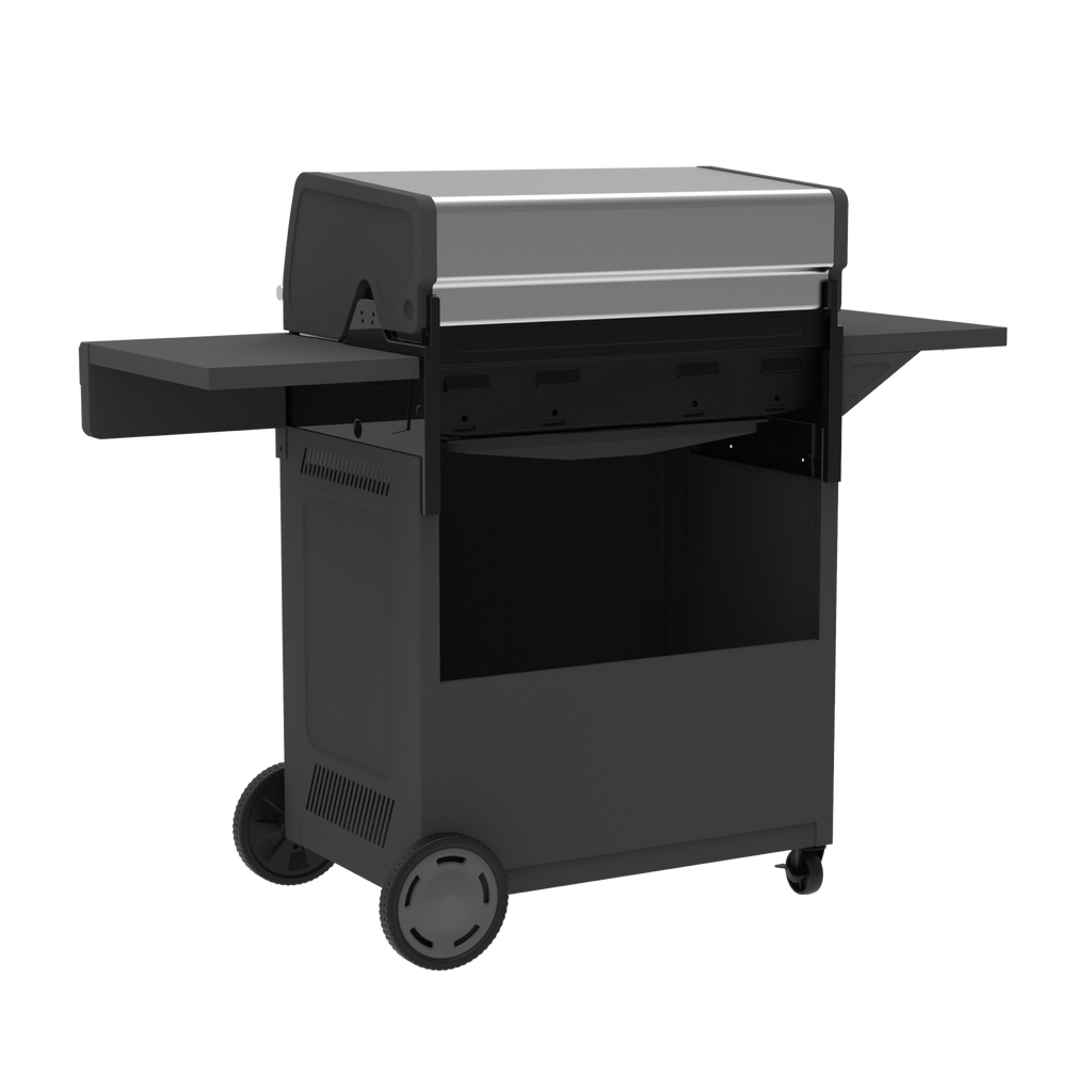 Char-Broil Performance Series™ FlavorMax™ 5 Burner Gas Grill Cabinet with Side Burner Gray product view 3