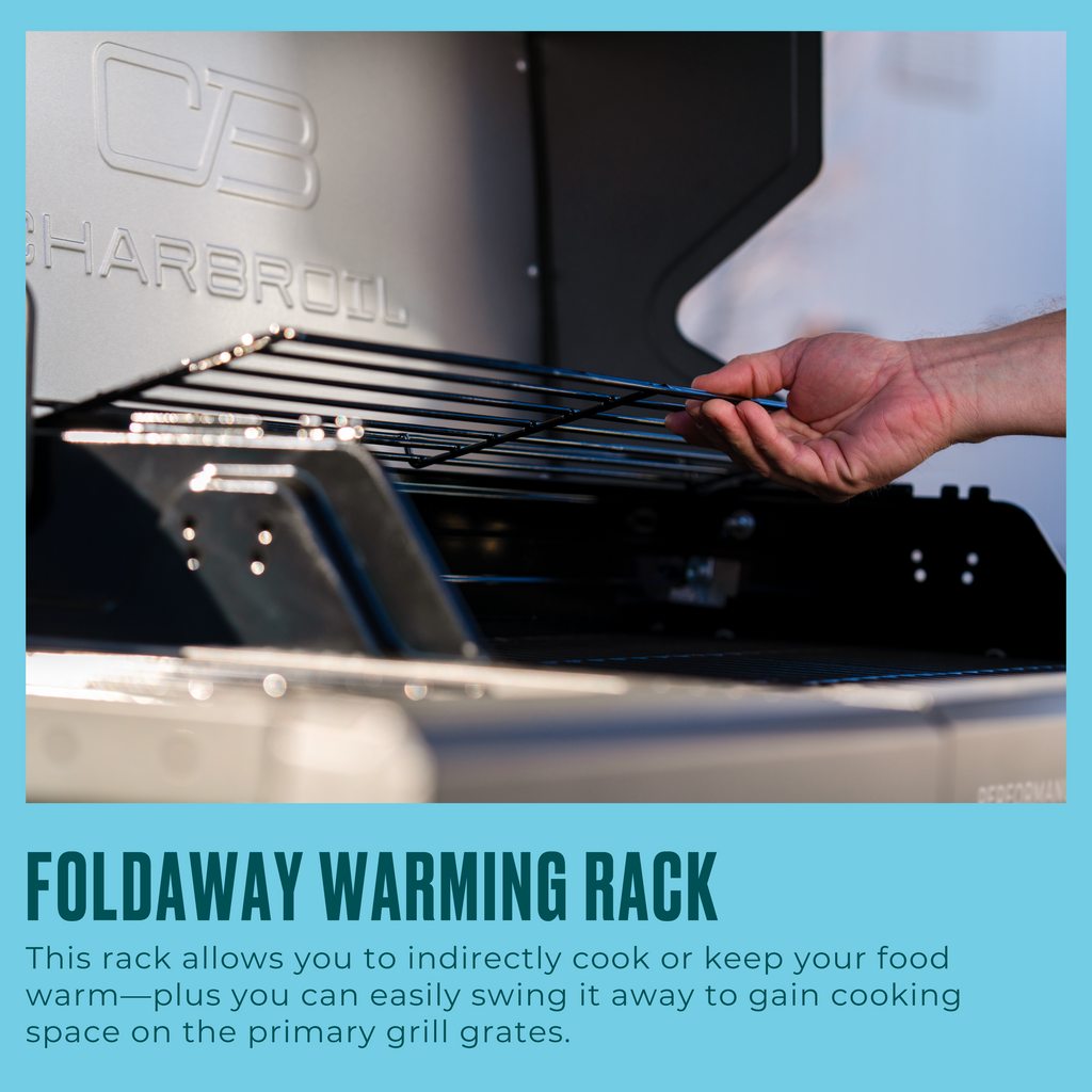 Char-Broil Performance Series™ FlavorMax™ 5 Burner Gas Grill Cart with Side Burner Gray product view 9