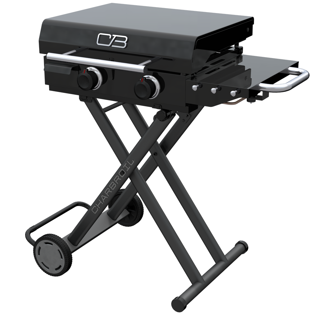 Char-Broil Charbroil® 22" Performance Series™ Folding Cart 2 Burner Portable Propane Gas Griddle, Black 463711223 product view 12