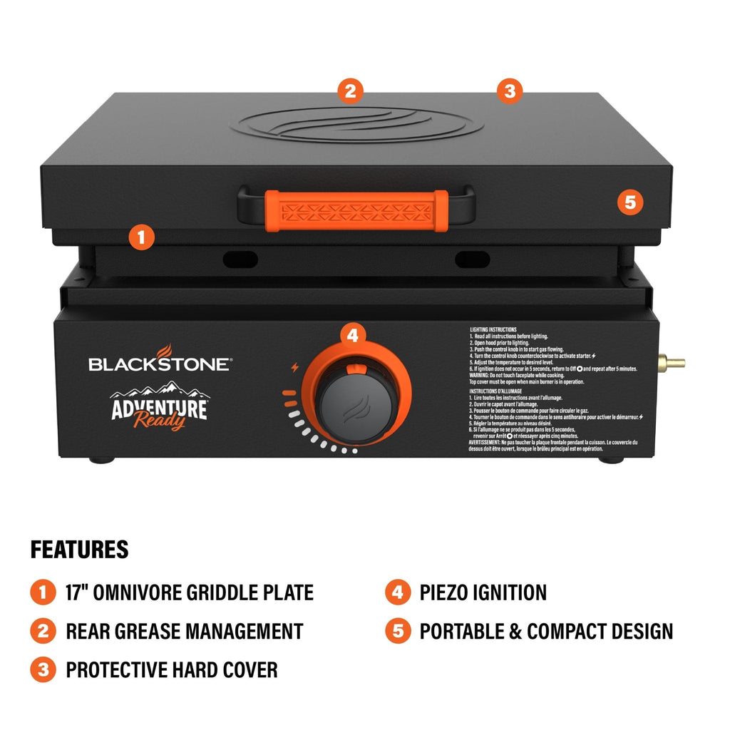 Blackstone Adventure Ready 17” Tabletop Griddle product view 3