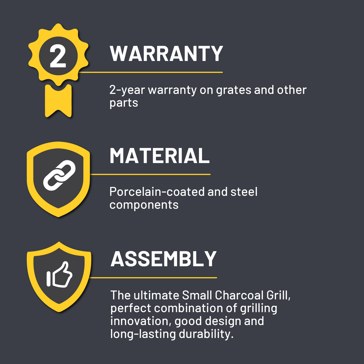 Char-Broil Kettleman® TRU-Infrared™ Charcoal Grill Red product view 10