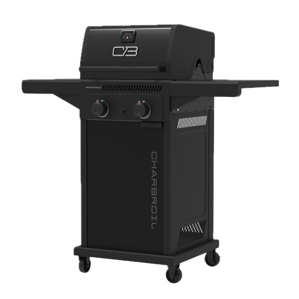 Char-Broil Performance Series™ FlavorMax™ 2 Burner Gas Grill Cabinet with Foldable Side Shelves Black product view 2