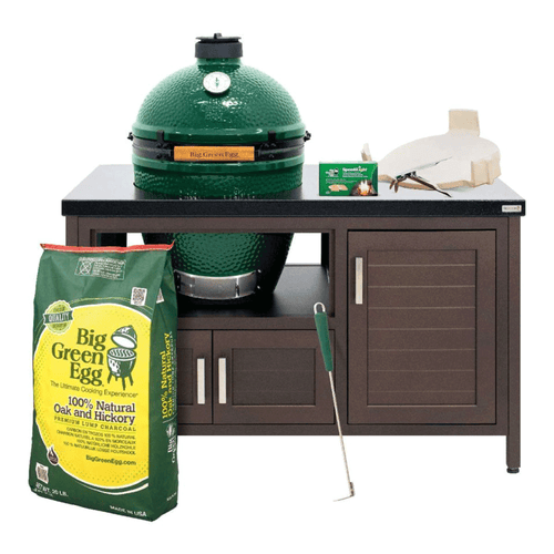 Big Green Egg Large Big Green Egg in 50.4-inch Modern Farmhouse Table Package