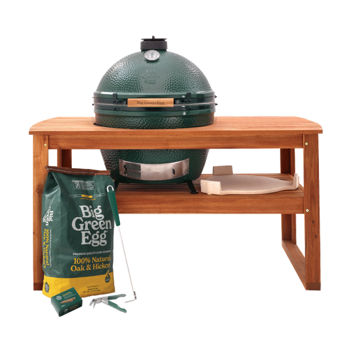 Big Green Egg XL Big Green Egg in Acacia Table Package