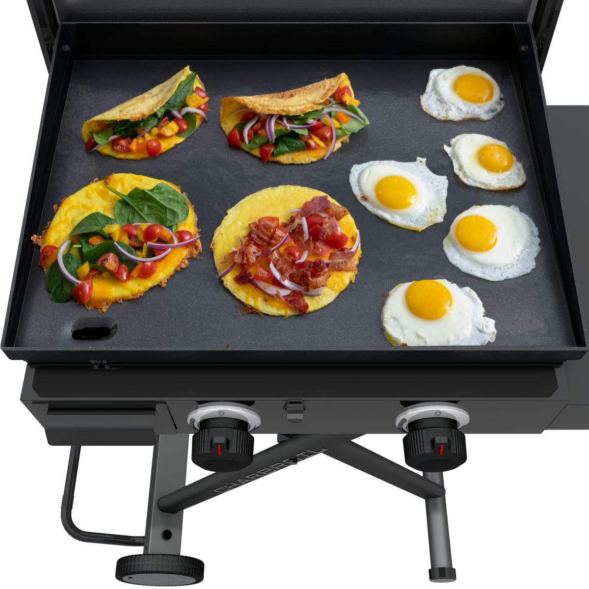 Char-Broil Charbroil® 22" Performance Series™ Folding Cart 2 Burner Portable Propane Gas Griddle, Black 463711223 product view 7