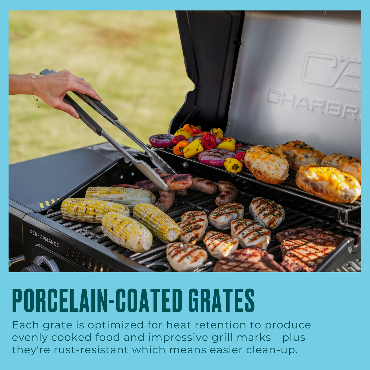 Char-Broil Performance Series™ 4 Burner Gas Grill Cart Black product view 7