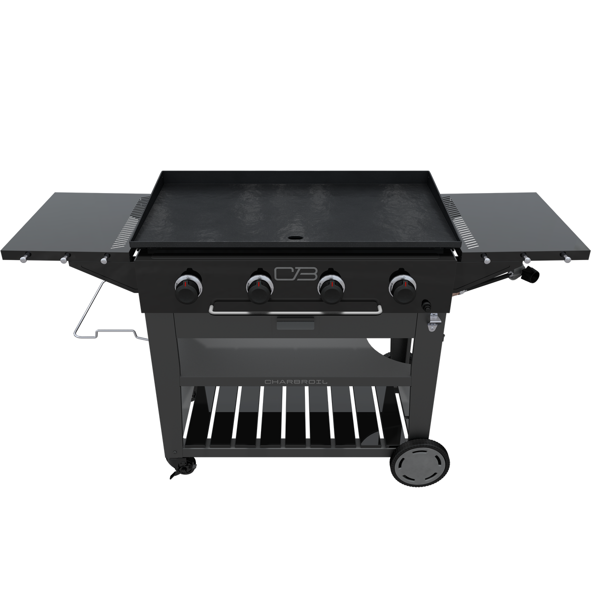 Char-Broil Charbroil® 36" Performance Series™ Propane Gas Griddle with Cart 4 Burner Flat Top Grill, Black 463259124 product view 9