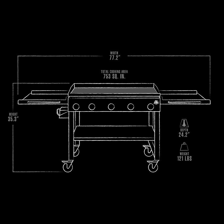 Pit Boss 5-Burner Griddle product view 8