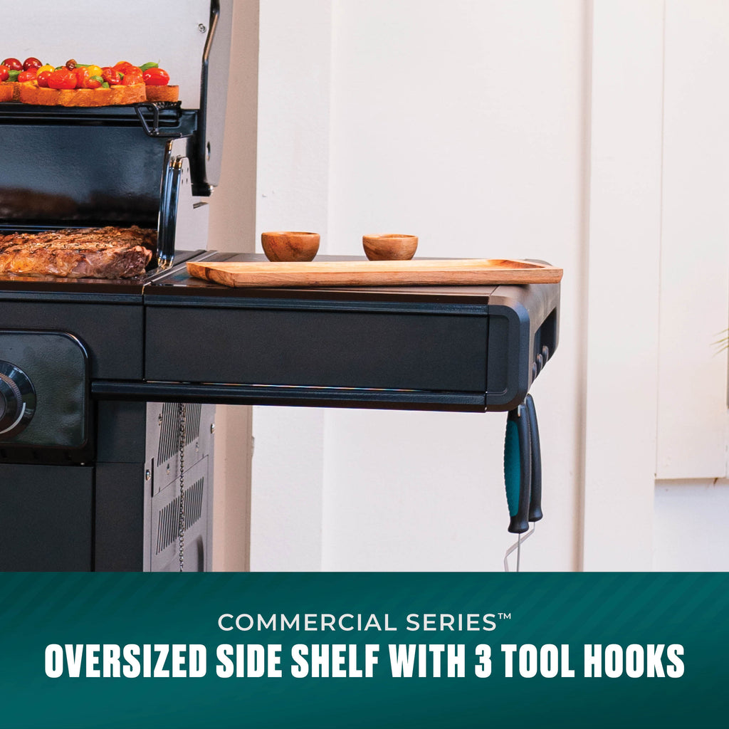 Char-Broil Commercial Series™ 4 Burner Gas Grill & Griddle (Black) product view 8