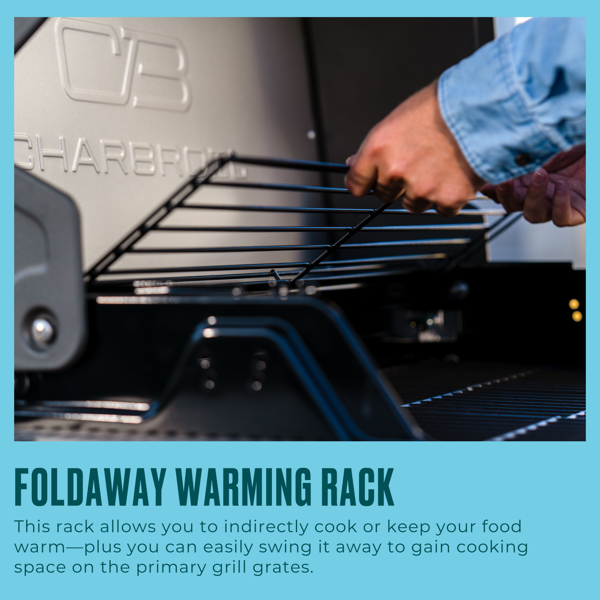 Char-Broil Performance Series™ FlavorMax™ 5 Burner Gas Grill Cabinet with Side Burner Gray Stainless product view 21