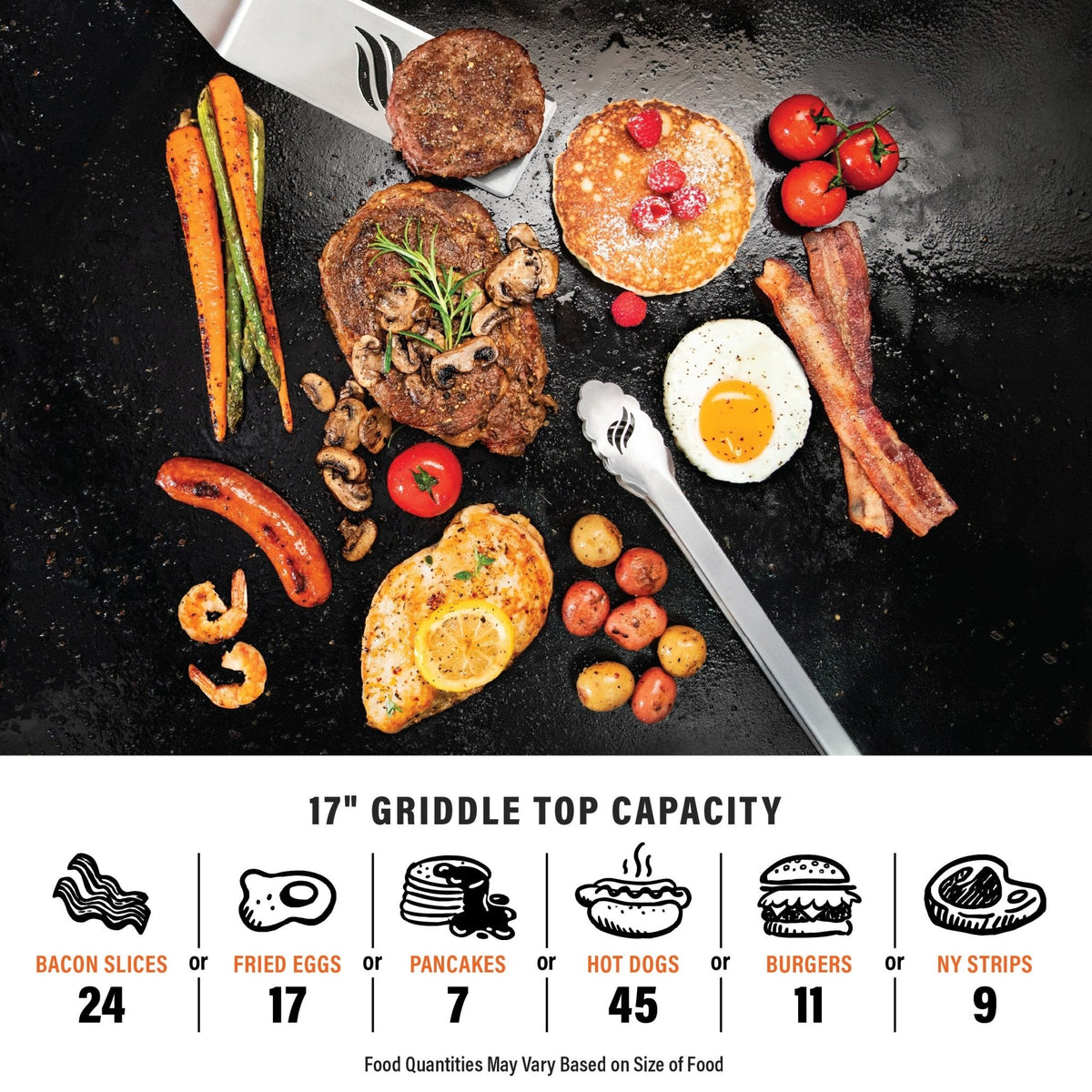 Blackstone Culinary 17” Tabletop Griddle with Hood product view 5